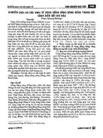 Chuyển dịch cơ cấu kinh tế vùng đồng bằng sông Hồng trong bối cảnh biến đổi khí hậu