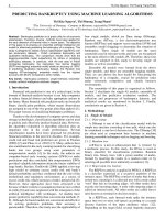 Predicting bankruptcy using machine learning algorithms