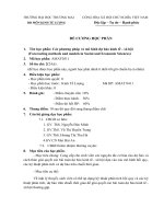 Đề cương học phần: Các phương pháp và mô hình dự báo kinh tế - xã hội