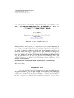 An inventory model of purchase quantity for fully-loaded vehicles with maximum trips in consecutive transport time