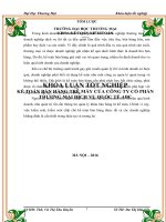 luận văn kê toán TMU kế toán bán hàng tại công ty cổ phần thƣơng mại dịch vụ quốc tế ABC 