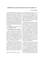 Mô hình tăng trưởng kinh tế Việt Nam hiện nay