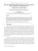 Biến đổi trong hoạt động kinh tế của người Cơ ho ở tỉnh Lâm Đồng từ đổi mới đến nay