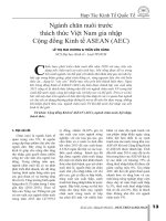 Ngành chăn nuôi trước thách thức Việt Nam gia nhập Cộng đồng Kinh tế ASEAN (AEC)