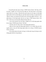 luận văn kinh tế luật giải pháp nâng cao chất lƣợng nguồn nhân lực tại công ty TNHH kouatsu electric việt nam 