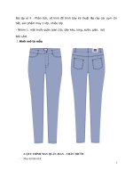 Phân tích, vẽ hình để trình bày kỹ thuật lắp ráp các cụm chi tiết, sản phẩm may 1 lớp, nhiều lớp