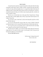 luận văn quản trị kinh doanh PHÂN TÍCH và ĐÁNH GIÁ THỰC TRẠNG CÔNG tác tổ CHỨC bán HÀNG tại CÔNG TY TNHH vĩ THANH 