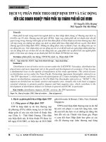 Dịch vụ phân phối theo Hiệp định TPP và tác động đến các doanh nghiệp phân phối tại thành phố Hồ Chí Minh