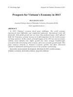 Prospects for Vietnam’s economy in 2013