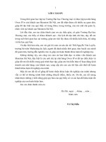 luận văn khách sạn du lịch hoàn thiện marketing – mix nhằm phát triển thị trƣờng của nhà hàng oven d’or, khách sạn sheraton hà nội 