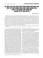 Sự định vị và tính phản thân trong nghiên cứu định tính một tiếp cận phương pháp luận trong nghiên cứu kinh tế thị trường của người Dao ở huyện Sa Pa, tỉnh Lào Cai