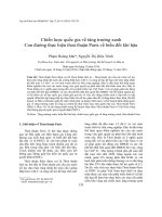 Chiến lược quốc gia về tăng trưởng xanh Con đường thực hiện thỏa thuận Paris về biến đổi khí hậu