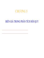 Bài giảng Kinh tế lượng: Chương 5 - ĐH Bách khoa Hà Nội