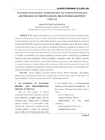 Phát triển kinh tế nhờ cải cách và hội nhập và những yếu tố chính tác động đến tăng trưởng kinh tế tại Việt Nam