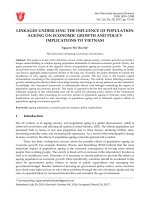 Linkages underlying the influence of population ageing on economic growth and policy implications to Vietnam