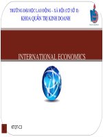 Bài giảng Kinh tế quốc tế: Chương 4 - ThS. Nguyễn Thị Thanh Ngân