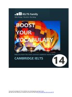 Boost your vocabulary cambridge IELTS 14
