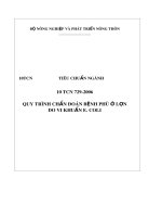 Tiêu chuẩn ngành 10 TCN 729-2006