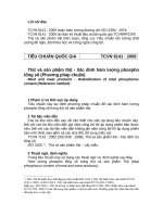 Tiêu chuẩn Quốc gia TCVN 8141:2009