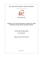 Nghiên cứu kỹ thuật kiểm thử tự động dựa trên mô hình, áp dụng trong hệ thống nhúng tt 
