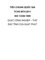 Tiêu chuẩn Quốc gia TCVN 9074:2011 - ISO 13350:1999
