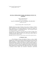 Spatial infrastructure and productivity in Sweden