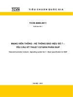 Tiêu chuẩn Quốc gia TCVN 8690:2011 (xuất bản lần 1)