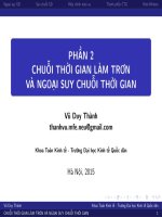 Bài giảng Phân tích chuỗi thời gian: Phần 2 - Vũ Duy Thành