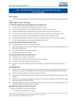 Tiêu chuẩn nghề Du lịch Việt Nam - Đơn vị năng lực TOS5.1: Quản lý và hoàn thiện hoạt động tiếp thị sản phẩm