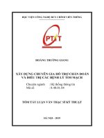 Xây dựng chuyên gia hỗ trợ chuẩn đoán và điều trị các bệnh lý tim mạch tt 