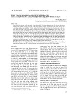 Thực trạng hoạt động sản xuất kinh doanh của các hợp tác xã nông nghiệp trên địa bàn tỉnh Bắc Kạn