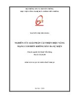 NGHIÊN cứu GIẢI PHÁP CẢI THIỆN HIỆU NĂNG MẠNG CẢM BIẾN KHÔNG DÂY đa sự KIỆN tt 