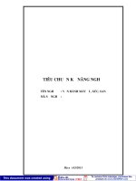 Tiêu chuẩn kỹ năng nghề: Vận hành máy ủi, xúc, san