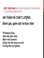 Bài giảng An toàn và chất lượng: Đánh giá, giám sát và thực hiện