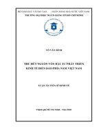 Thu hút nguồn vốn đầu tư phát triển kinh tế biển đảo phía Nam Việt Nam