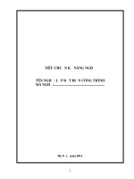 Tiêu chuẩn kỹ năng nghề: Lắp đặt điện công trình