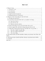 Kế hoạch bảo vệ môi trường của cửa hàng CO OP FOOD HN văn khê  hà nội