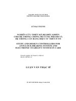 Nghiên cứu thiết kế bộ điều khiển cho hệ thống chống bó cứng phanh và hệ thống cân bằng điện tử trên ô tô