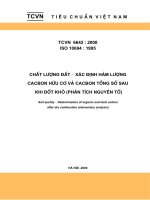 Tiêu chuẩn Việt Nam TCVN 6642:2000 - ISO 10694:1995