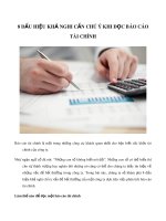 8 dấu hiệu khả nghi cần chú ý khi đọc báo cáo tài chính