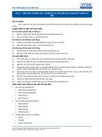 Tiêu chuẩn nghề Du lịch Việt Nam - Đơn vị năng lực FPS1.1: Chuẩn bị và chế biến các loại nước dùng cơ bản