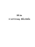 Đồ án vi xử lí trong  điều khiển