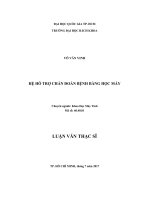 Hệ hỗ trợ chẩn đoán bệnh bằng học máy