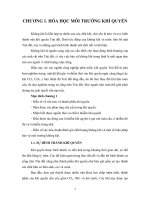 HÓA học môi TRƯỜNG  đại học THỦY lợi