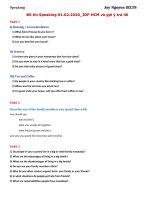 De thi speaking va goi y tra loi 01 02 2020 jay nguyen IELTS 