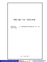 Tiêu chuẩn kỹ năng nghề: Vận hành máy thi công mặt đường