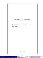 Tiêu chuẩn kỹ năng nghề: Vận hành thiết bị sàng tuyển than