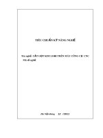 Tiêu chuẩn kỹ năng nghề: Cắt gọt kim loại trên máy công cụ CNC