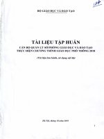 TÀI LIỆU TẬP HUẤN 3: CÁC VĂN BẢN CHỈ ĐẠO THỰC HIỆN CTGDPT MỚI 2018