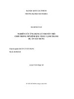 Nghiên cứu ứng dụng lý thuyết trò chơi trong mô hình đấu thầu cạnh tranh dự án xây dựng